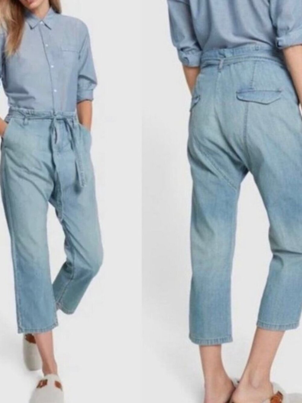 Nili Lotan Stockholm Drop Crotch Jeans Size 28